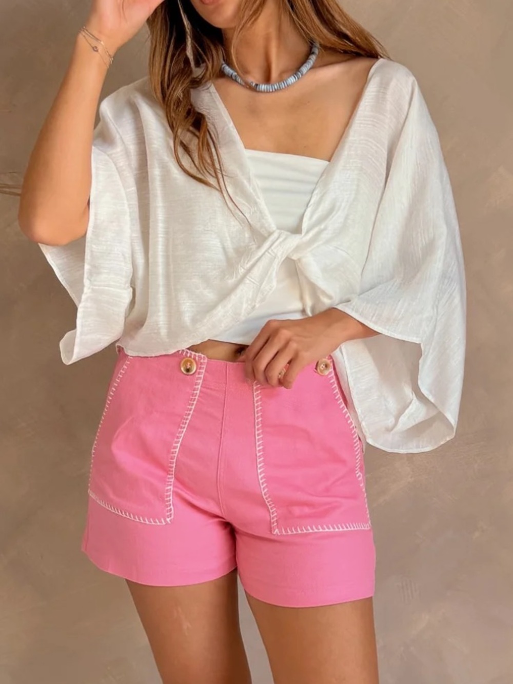 Off white criss cross top